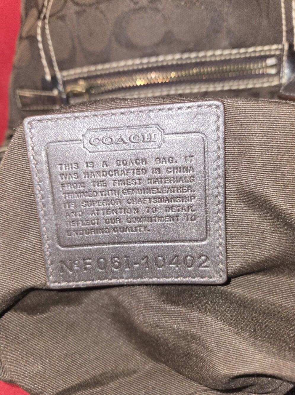 VINTAGE COACH Brown  BAG - Picture 10 of 17